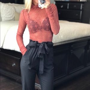 Intimately Free People Lace Long Sleeve Top